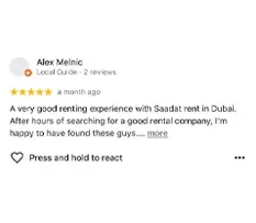 1Saadatrent Dubai Reviews